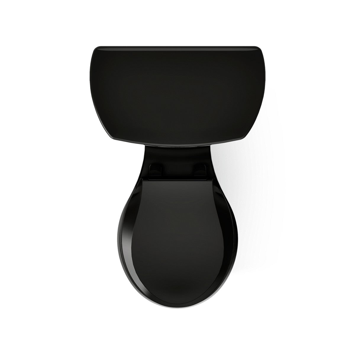 KOHLER K-3947-U Wellworth Two-piece round-front 1.28 gpf toilet with insulated tank and 14" rough-in, black - view 3