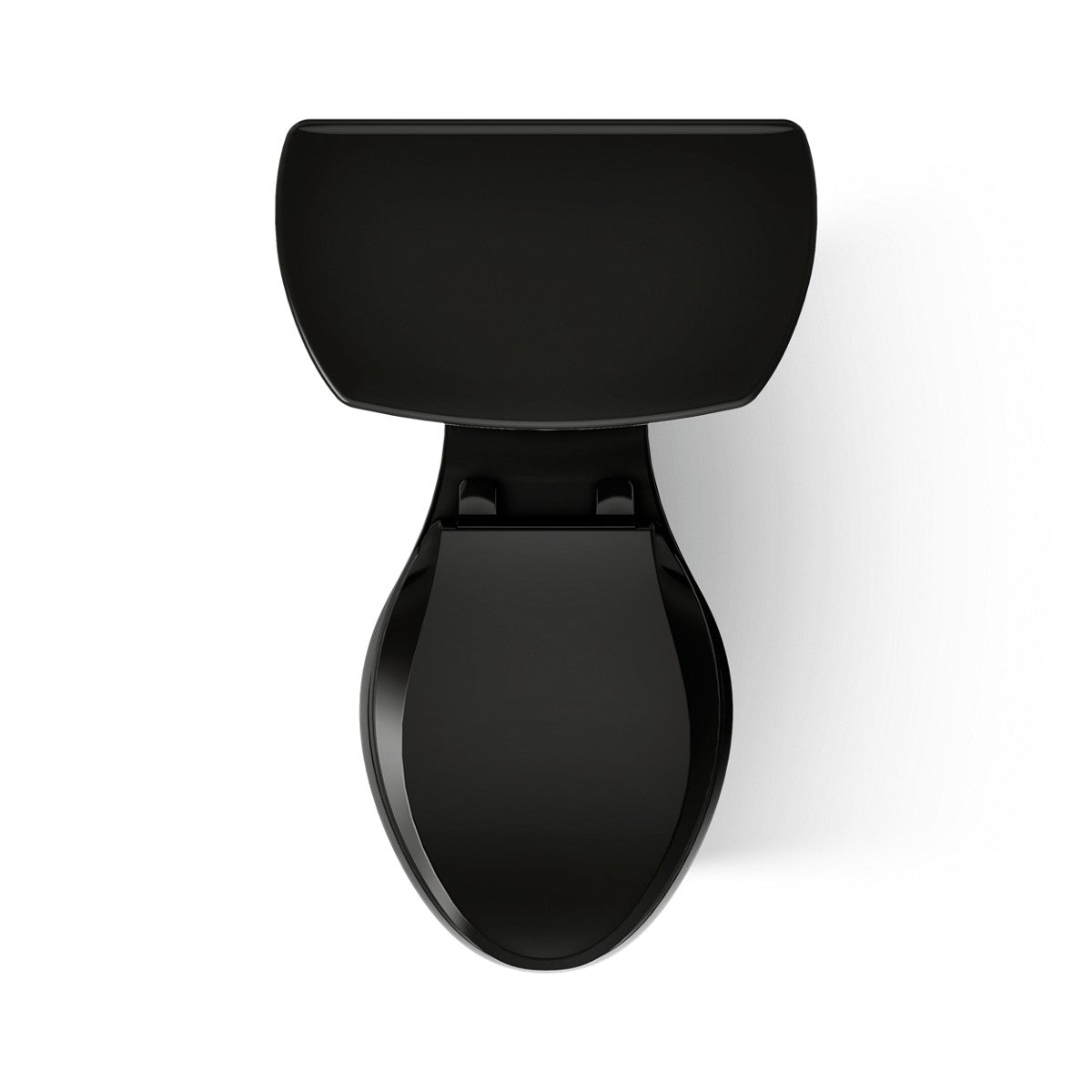 KOHLER K-3948-T Wellworth Two-piece elongated 1.28 gpf toilet with tank cover locks and 14" rough-in, black - view 3