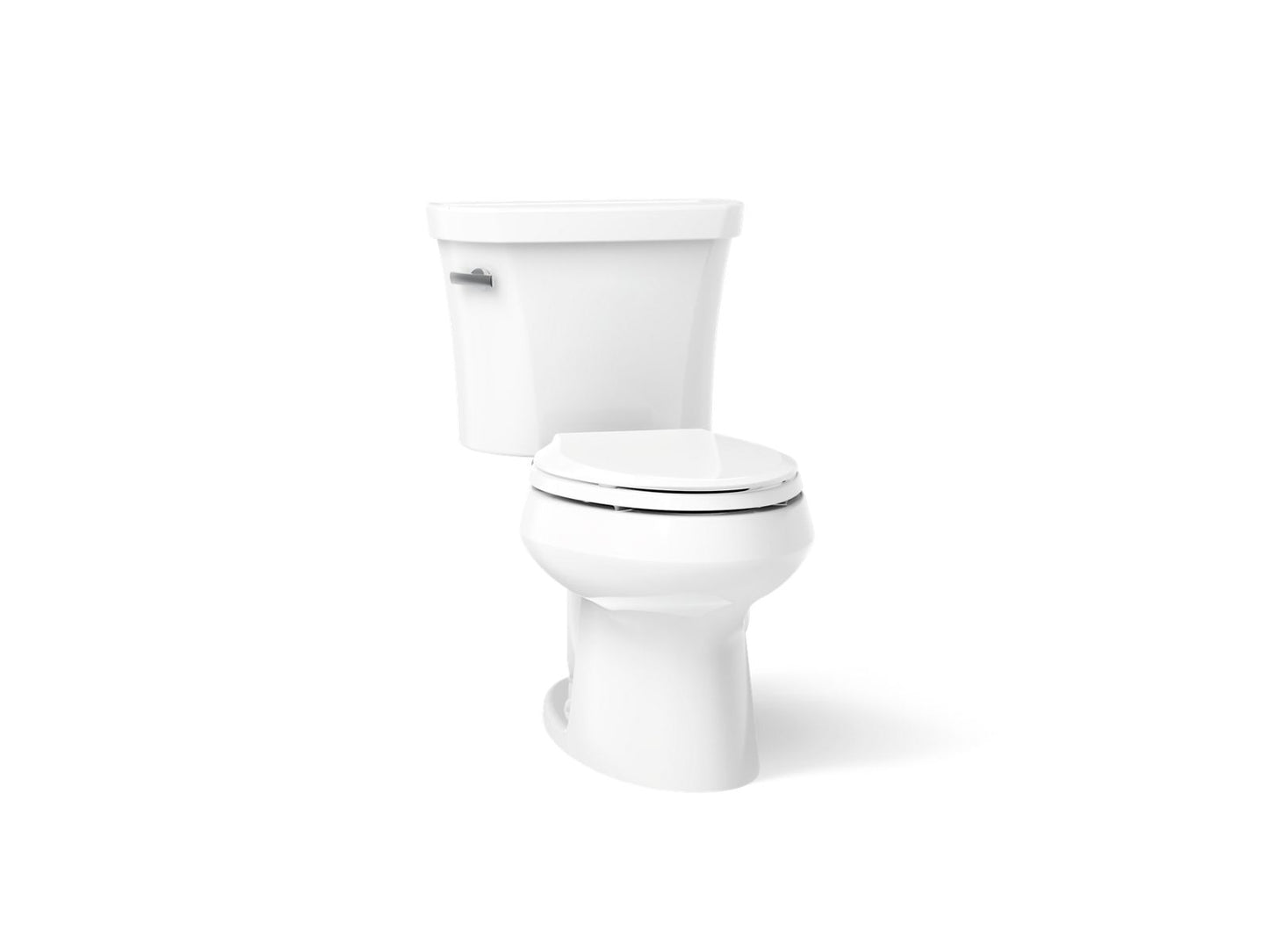 KOHLER K-3948-U Wellworth Two-piece elongated 1.28 gpf toilet with insulated tank and 14" rough-in