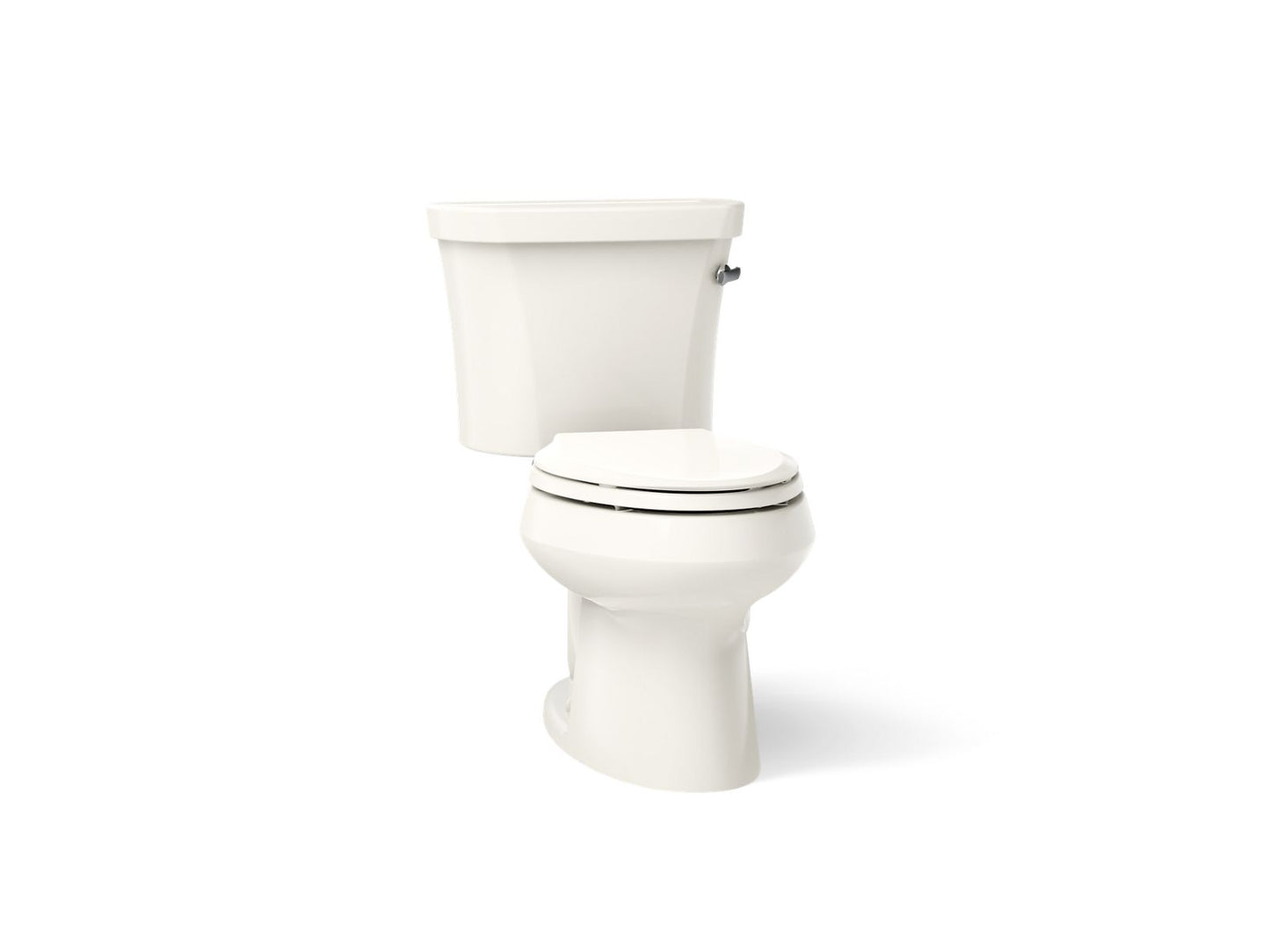 KOHLER K-3948-UR Wellworth Two-piece elongated 1.28 gpf toilet with right-hand trip lever, insulated tank and 14" rough-in