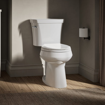 KOHLER K-3949 Highline ComForteeight Two-piece elongated 1.28 gpf chair height toilet with 14" rough-in