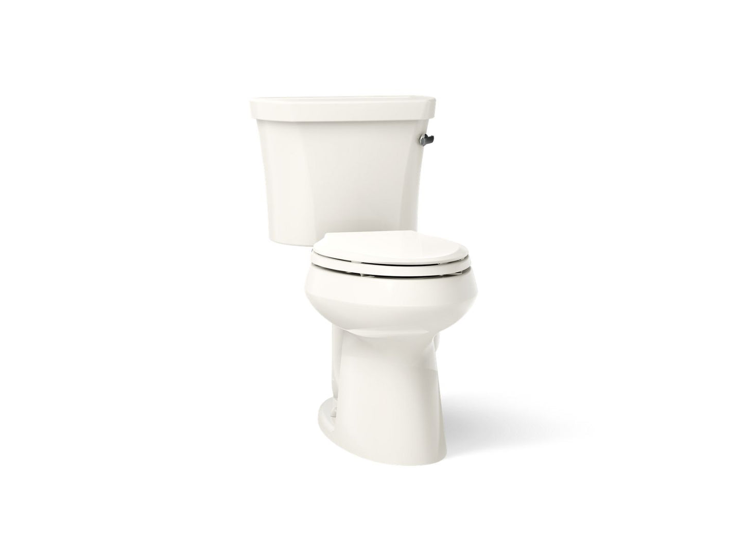 KOHLER K-3949-RA Highline ComForteeight Two-piece elongated 1.28 gpf chair height toilet with right-hand trip lever and 14" rough-in