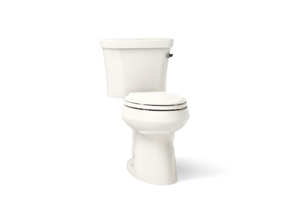 KOHLER K-3949-UR Highline ComForteeight Two-piece elongated 1.28 gpf chair height toilet with right-hand trip lever, insulated tank and 14" rough-in