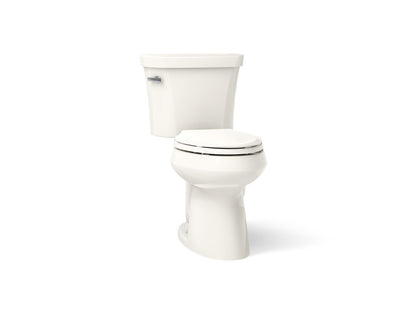 KOHLER K-3949-UT Highline ComForteeight Two-piece elongated 1.28 gpf chair height toilet with tank cover locks, insulated tank and 14" rough-in