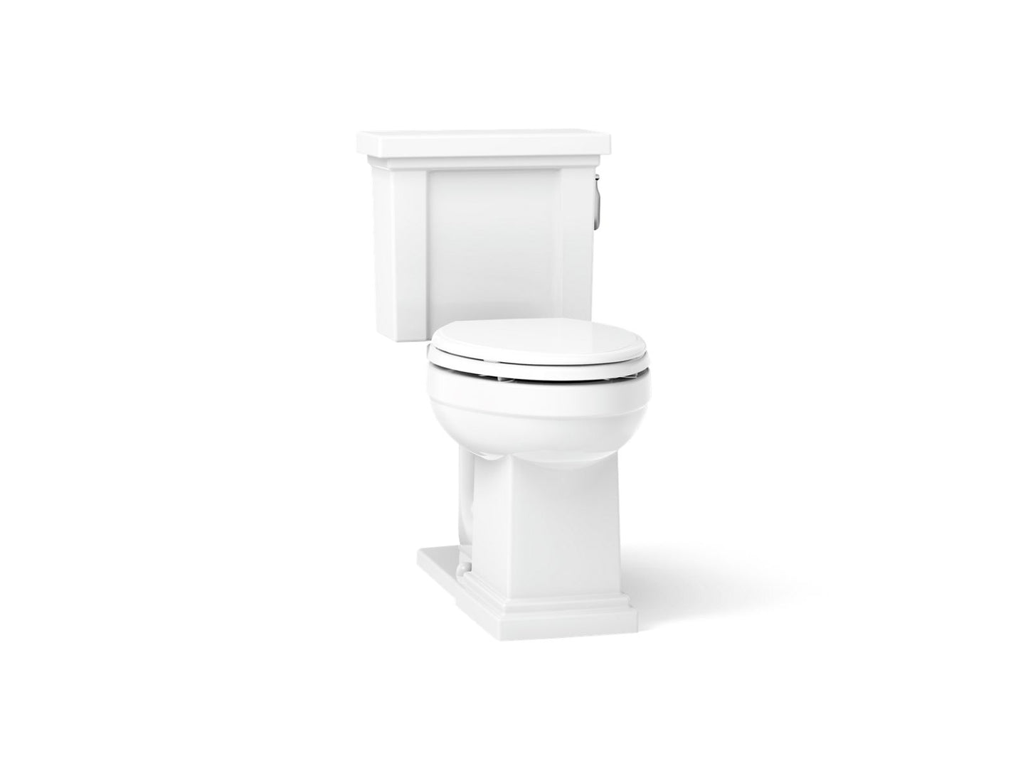 KOHLER K-3950-RA Tresham ComForteeight Two-piece elongated 1.28 gpf chair height toilet with right-hand trip lever