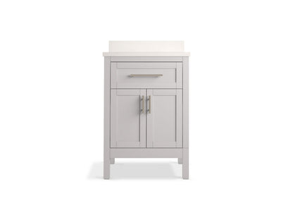 KOHLER K-39603-ASB Hadron 24" bathroom vanity cabinet with sink and quartz top