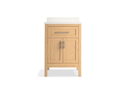 KOHLER K-39603-ASB Hadron 24" bathroom vanity cabinet with sink and quartz top