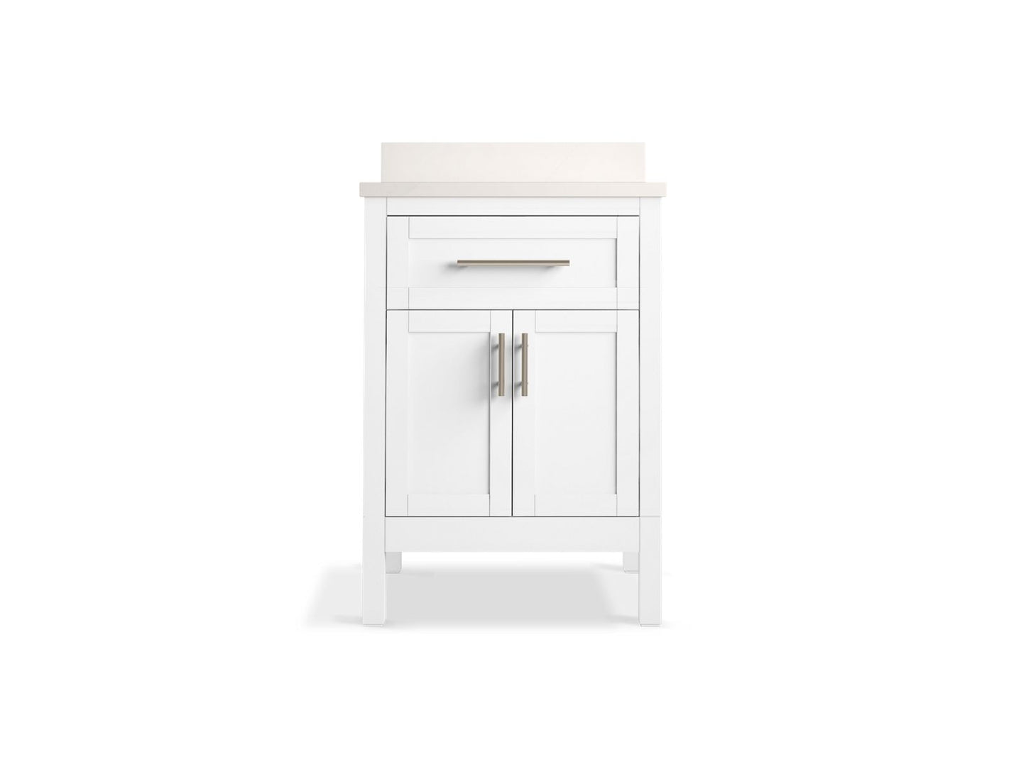 KOHLER K-39603-ASB Hadron 24" bathroom vanity cabinet with sink and quartz top