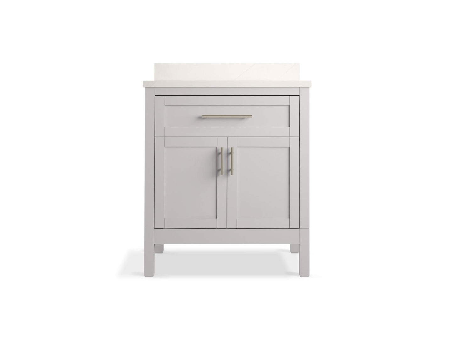 KOHLER K-39604-ASB Hadron 30" bathroom vanity cabinet with sink and quartz top