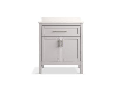 KOHLER K-39604-ASB Hadron 30" bathroom vanity cabinet with sink and quartz top