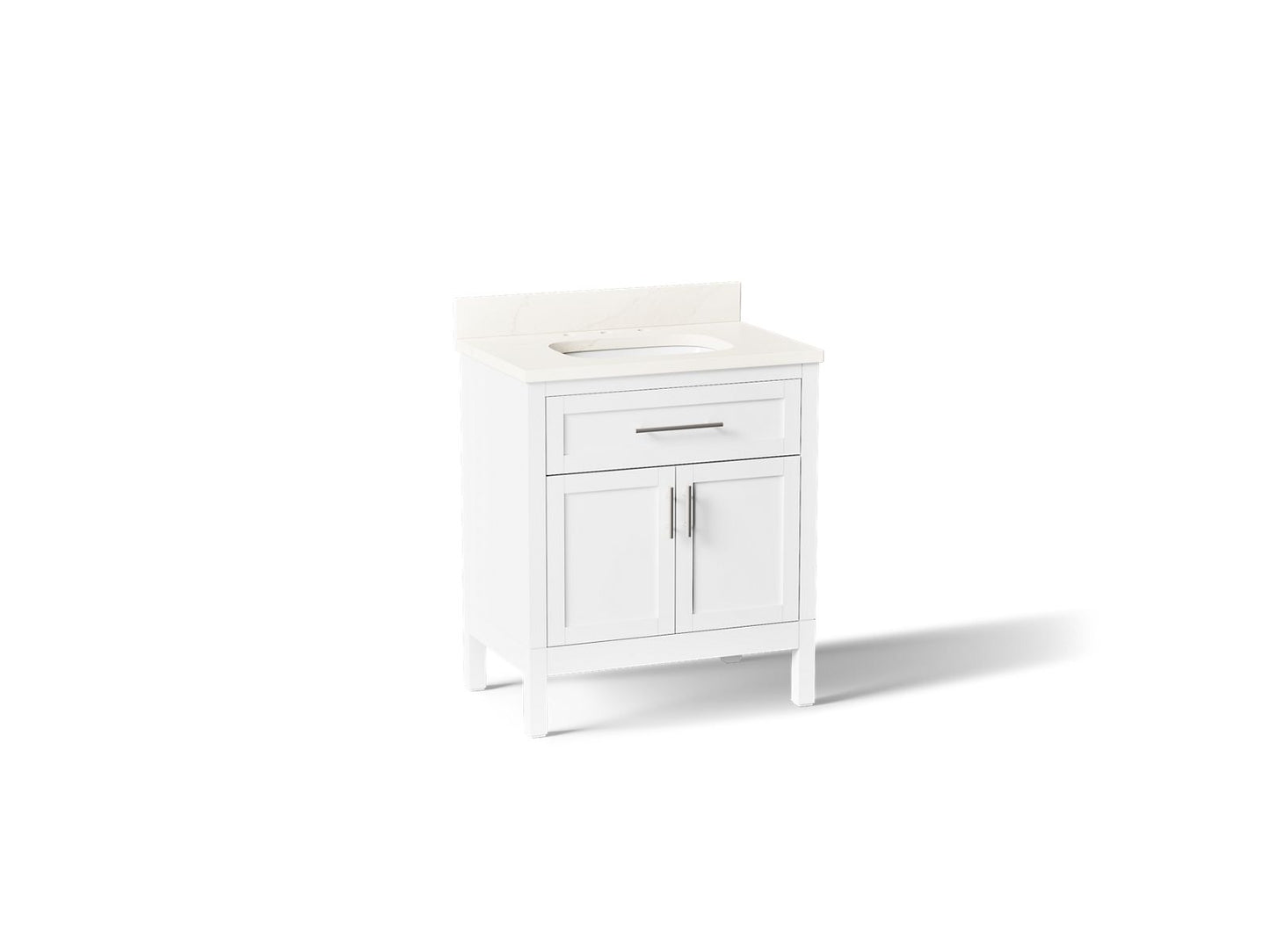 KOHLER K-39604-ASB Hadron 30" bathroom vanity cabinet with sink and quartz top