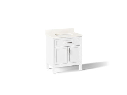 KOHLER K-39604-ASB Hadron 30" bathroom vanity cabinet with sink and quartz top