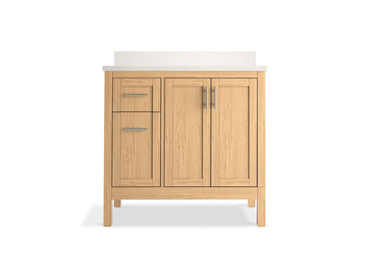 KOHLER K-39605-ASB Hadron 36" bathroom vanity cabinet with sink and quartz top