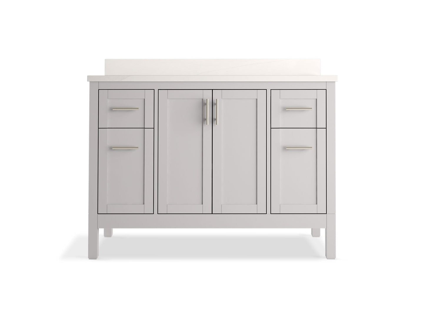 KOHLER K-39606-ASB Hadron 48" bathroom vanity cabinet with sink and quartz top