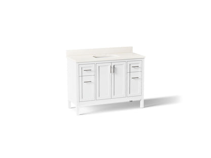 KOHLER K-39606-ASB Hadron 48" bathroom vanity cabinet with sink and quartz top