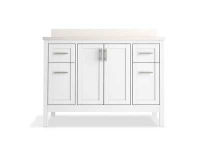 KOHLER K-39606-ASB Hadron 48" bathroom vanity cabinet with sink and quartz top