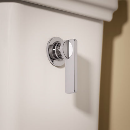 KOHLER K-39676-RA Claude Toilet Tank, 1.6 GPF, White - Shows close up detail of product in room