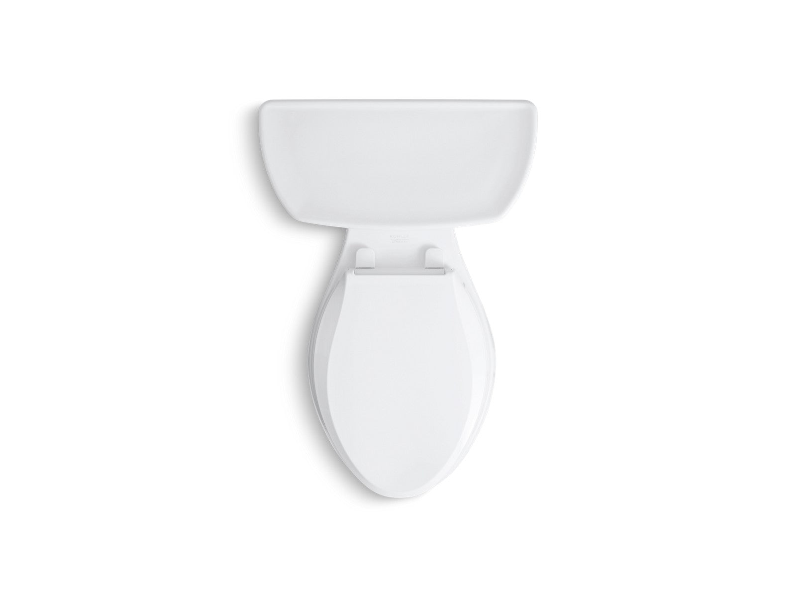 KOHLER K-3978-T Wellworth Two-piece elongated 1.6 gpf toilet with tank cover locks, white - view 2