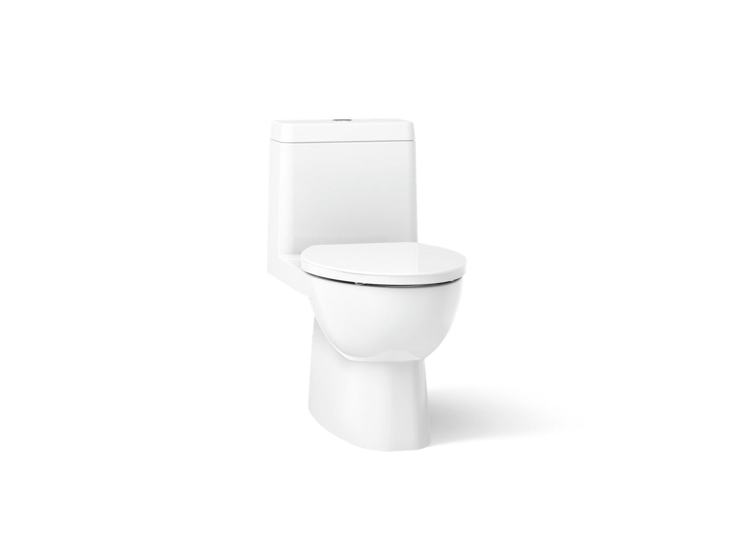 KOHLER K-3983-S Reach One-piece compact elongated dual-flush toilet with slow-close seat
