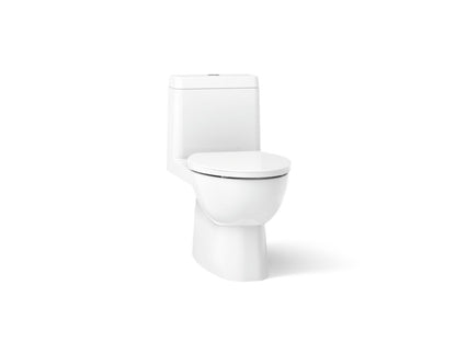 KOHLER K-3983-S Reach One-piece compact elongated dual-flush toilet with slow-close seat