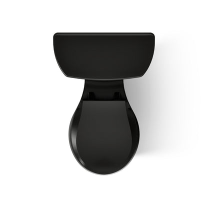 KOHLER K-3987 Wellworth Two-piece round-front dual-flush toilet, black - view 3