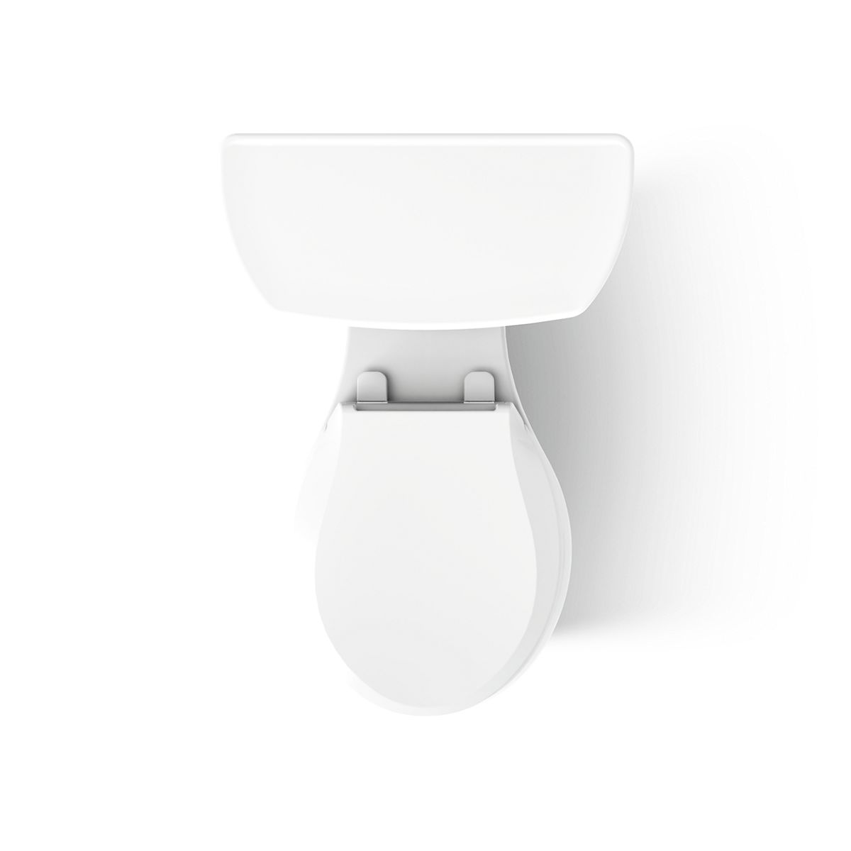 KOHLER K-3987-RA Wellworth Two-piece round-front dual-flush toilet with right-hand trip lever