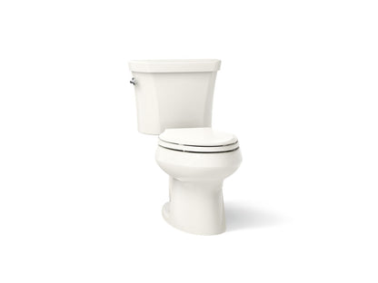 KOHLER K-3988-RA Wellworth Two-piece elongated dual-flush toilet with right-hand trip lever