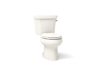 KOHLER K-3988-RA Wellworth Two-piece elongated dual-flush toilet with right-hand trip lever - Biscuit