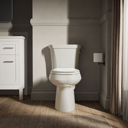 KOHLER K-3989-RA Highline ComForteeight Two-piece elongated dual-flush chair height toilet with right-hand trip lever