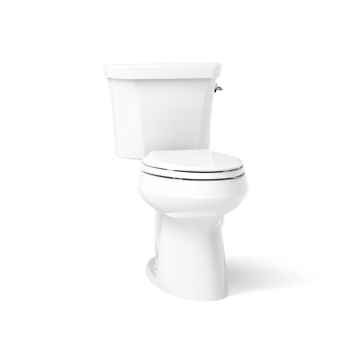 KOHLER K-3989-RA Highline ComForteeight Two-piece elongated dual-flush chair height toilet with right-hand trip lever