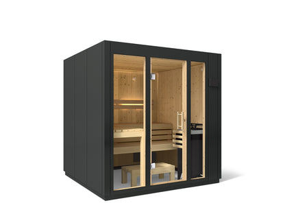 KOHLER K-39950-0FNC C1 Five-person indoor sauna, graphite grey