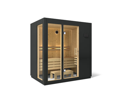 KOHLER K-39951-0FNC C1 Three-person indoor sauna, graphite grey