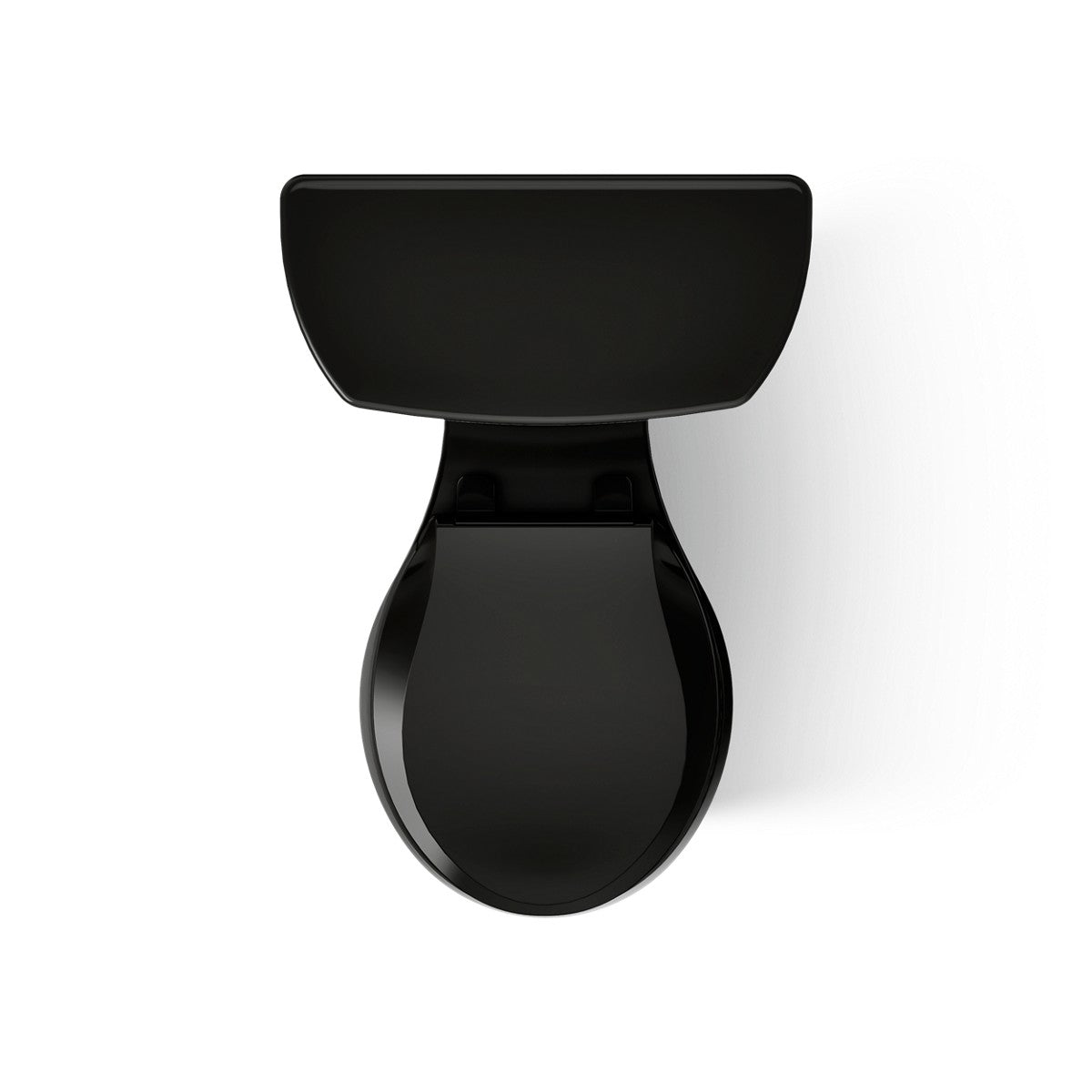 KOHLER K-3997-T Wellworth Two-piece round-front 1.28 gpf toilet with tank cover locks, black - view 3