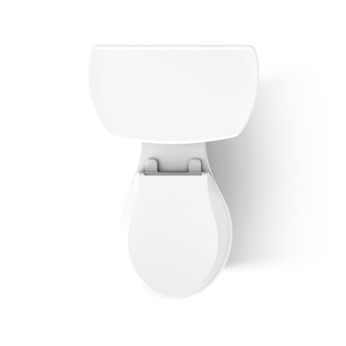 KOHLER K-3997-TR Wellworth Two-piece round-front 1.28 gpf toilet with right-hand trip lever and tank cover locks