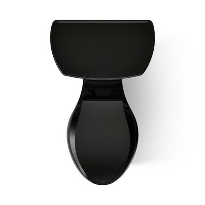 KOHLER K-3999-T Highline ComForteeight Two-piece elongated 1.28 gpf chair height toilet with tank cover locks, black - view 3