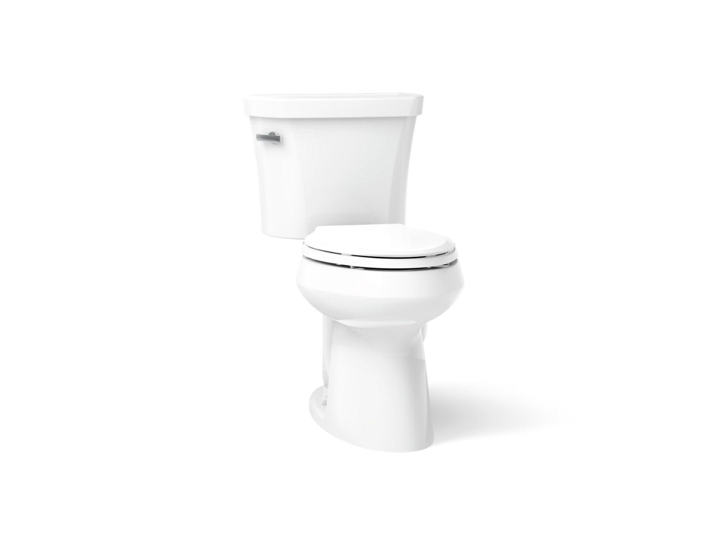 KOHLER K-3999-T Highline ComForteeight Two-piece elongated 1.28 gpf chair height toilet with tank cover locks