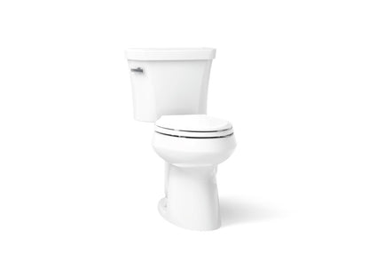 KOHLER K-3999-T Highline ComForteeight Two-piece elongated 1.28 gpf chair height toilet with tank cover locks