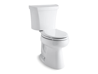 KOHLER K-3999-UR Highline ComForteeight Two-piece elongated 1.28 gpf chair height toilet with right-hand trip lever and...