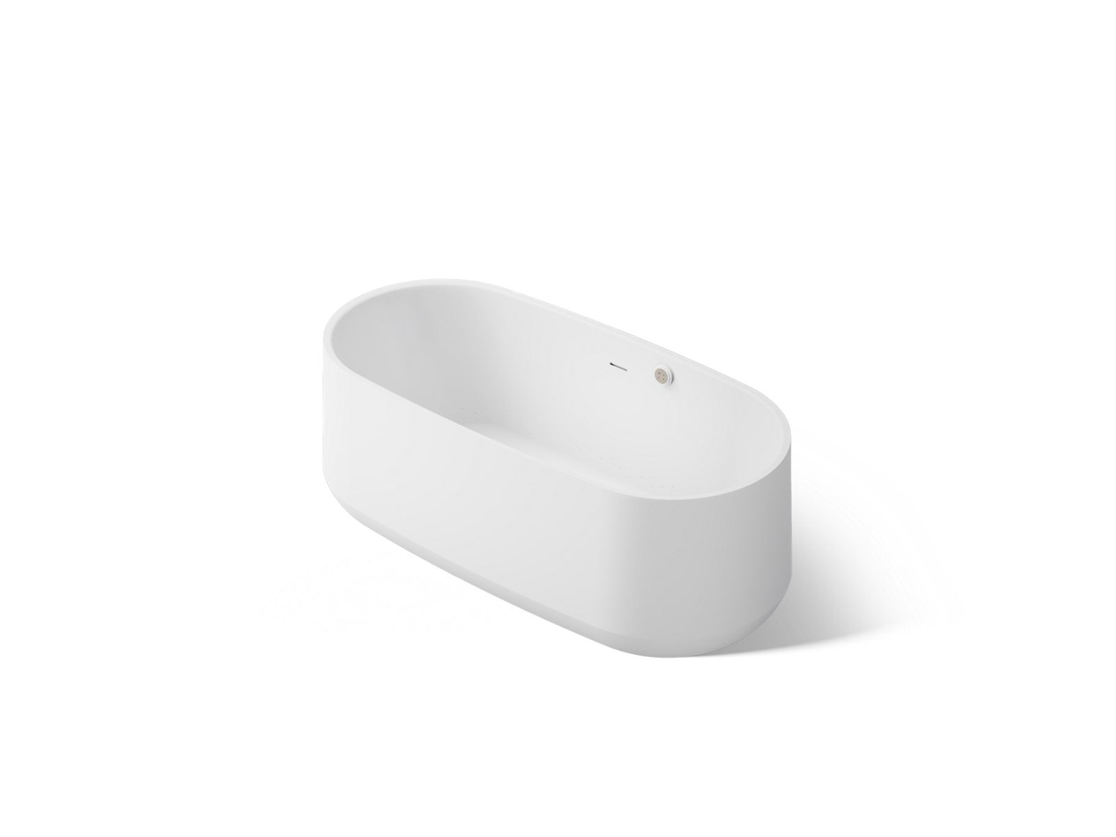 KOHLER K-40222-GH Ceric 60" x 29" Freestanding Heated BubbleMassage™ Air Bath, White - 3/4 view of product
