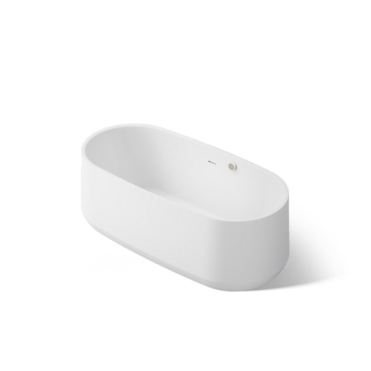 KOHLER K-40222-GH Ceric 60" x 29" Freestanding Heated BubbleMassage™ Air Bath, White - 3/4 view of product