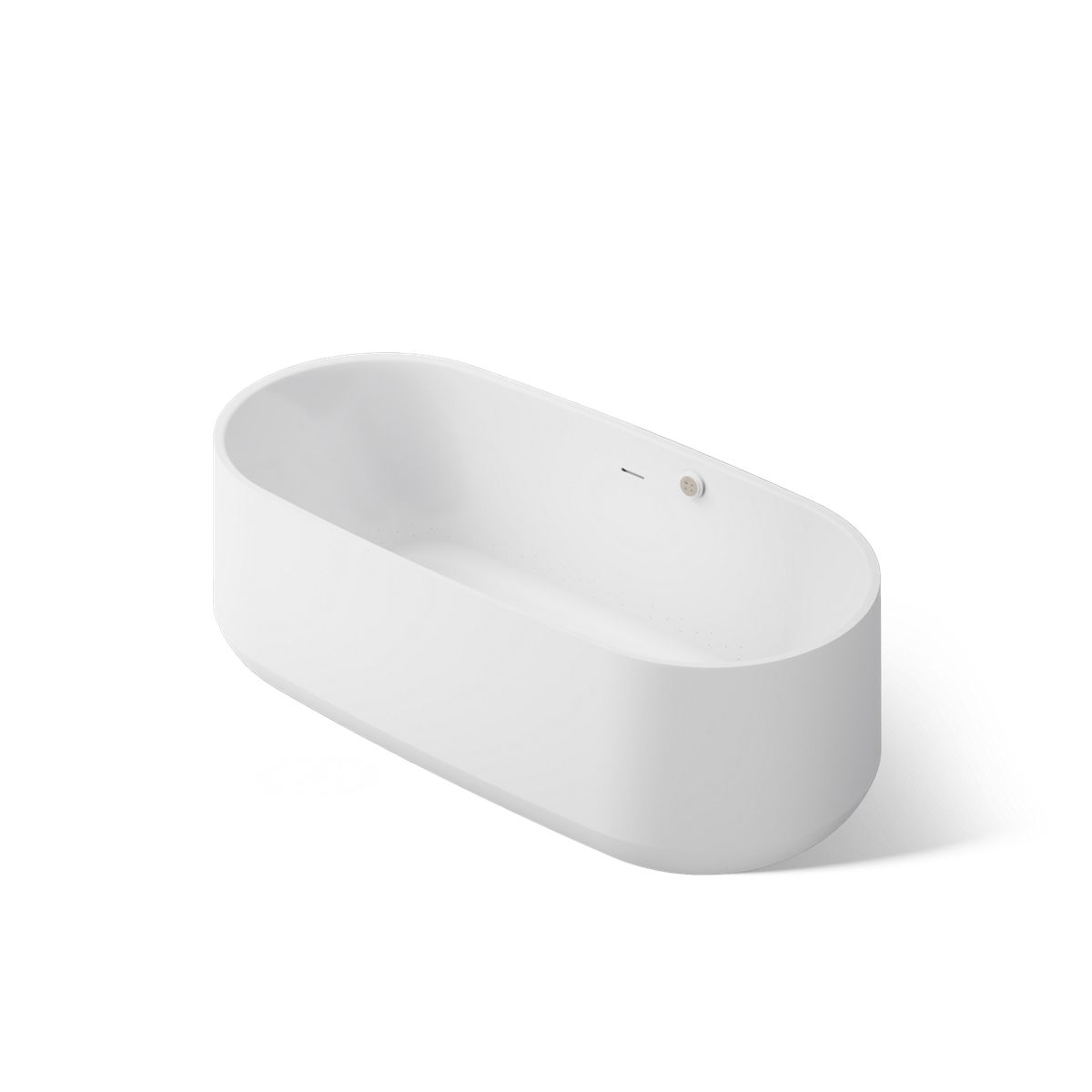 KOHLER K-40223-GH Ceric 65-1/4" x 31-5/16" Freestanding Heated BubbleMassage™ Air Bath, White - 3/4 view of product
