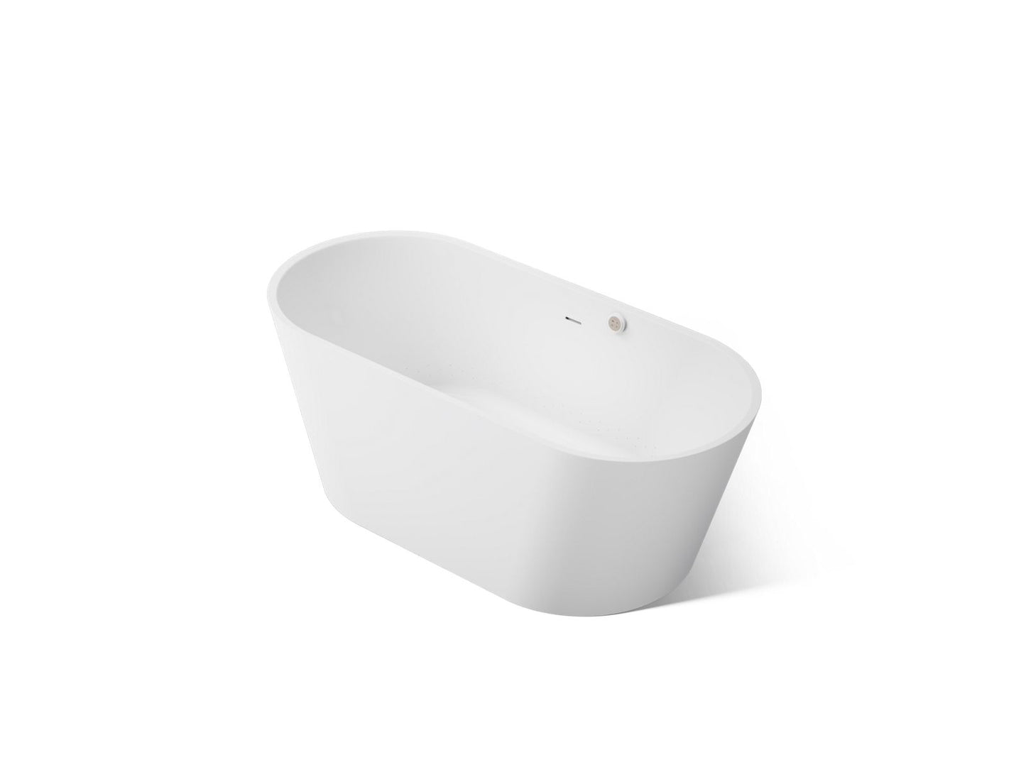 KOHLER K-40224-GH Evok 66" x 30" Freestanding Heated BubbleMassage™ Air Bath, White - 3/4 view of product
