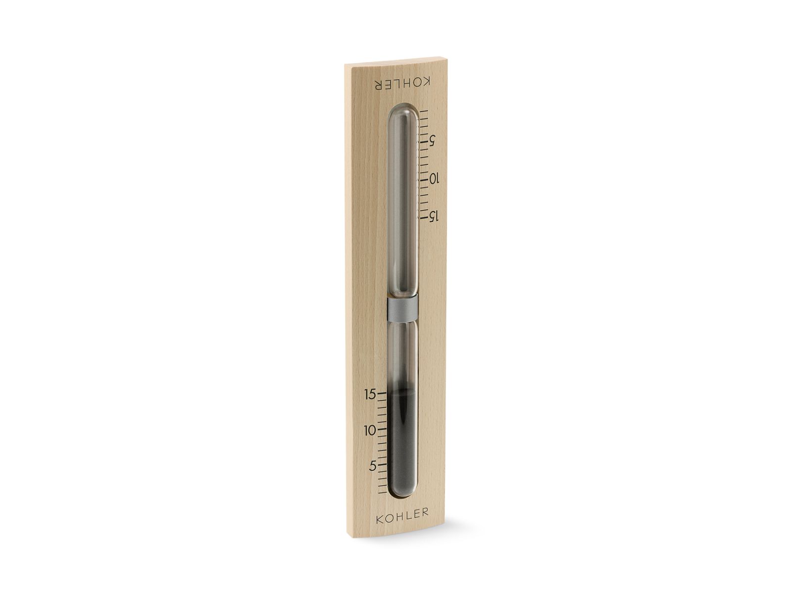 KOHLER K-40435 Sauna 15-minute Sand Timer, Beechwood - 3/4 view of product