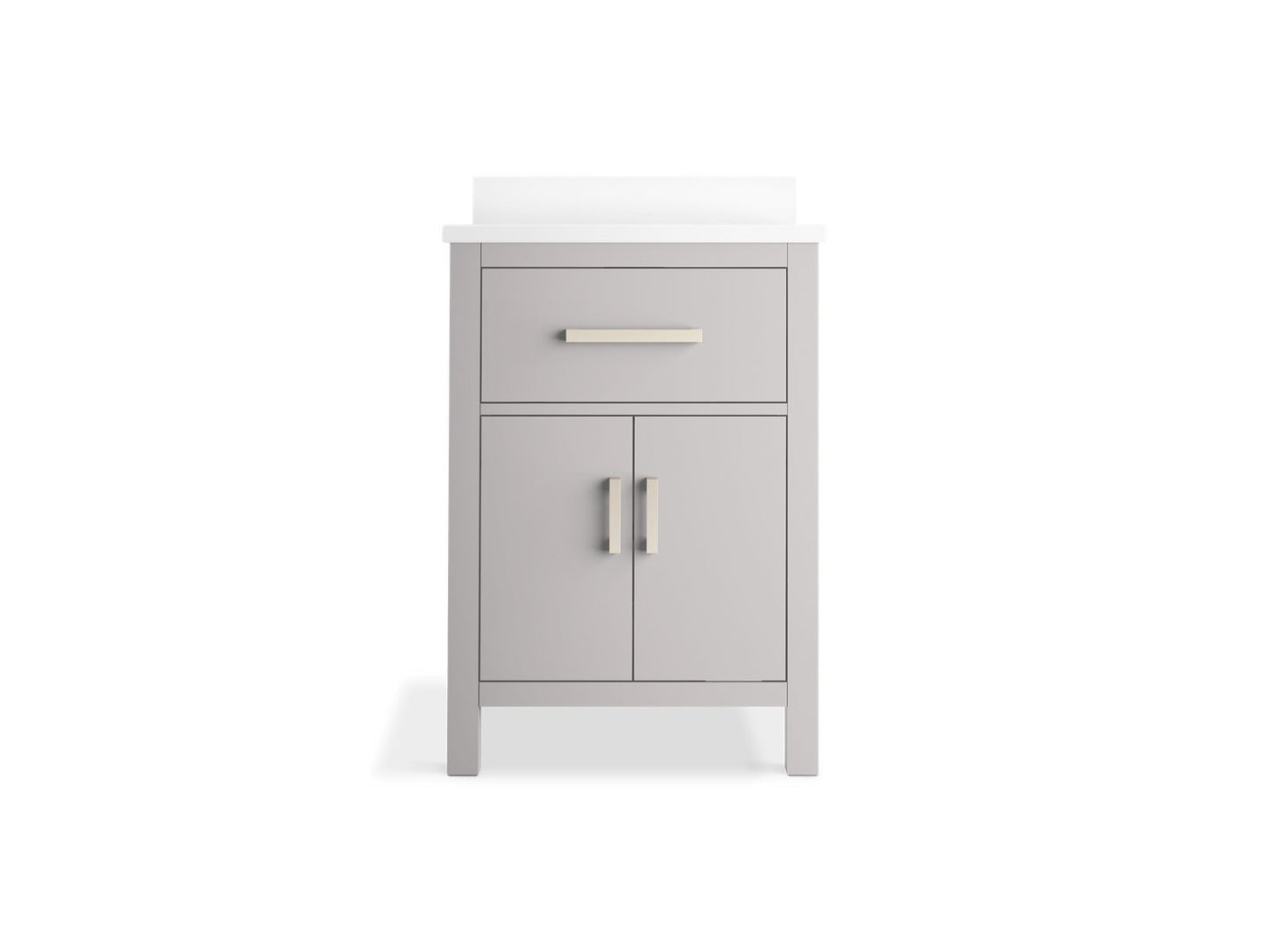 KOHLER K-40637-BD1 Kresla 24" bathroom vanity cabinet with sink and quartz top