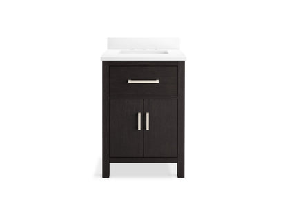 KOHLER K-40637-BD1 Kresla 24" bathroom vanity cabinet with sink and quartz top