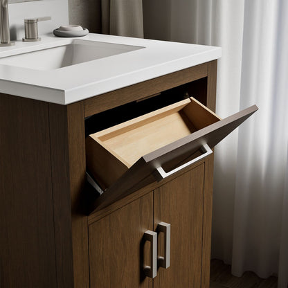 KOHLER K-40637-BD1 Kresla 24" bathroom vanity cabinet with sink and quartz top