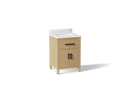 KOHLER K-40637-BD1 Kresla 24" bathroom vanity cabinet with sink and quartz top
