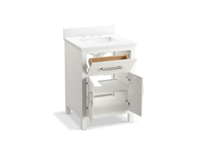 KOHLER K-40637-BD1 Kresla 24" bathroom vanity cabinet with sink and quartz top