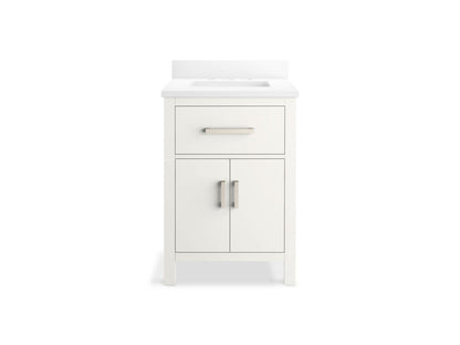 KOHLER K-40637-BD1 Kresla 24" bathroom vanity cabinet with sink and quartz top