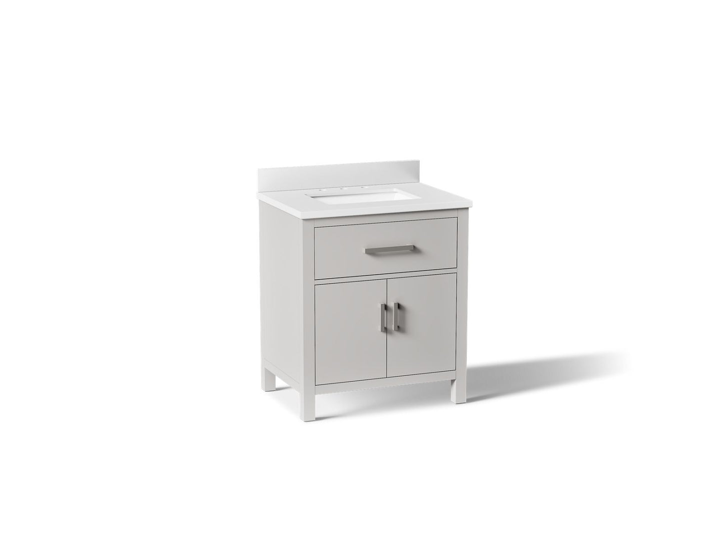 KOHLER K-40638-BD1 Kresla 30" bathroom vanity cabinet with sink and quartz top